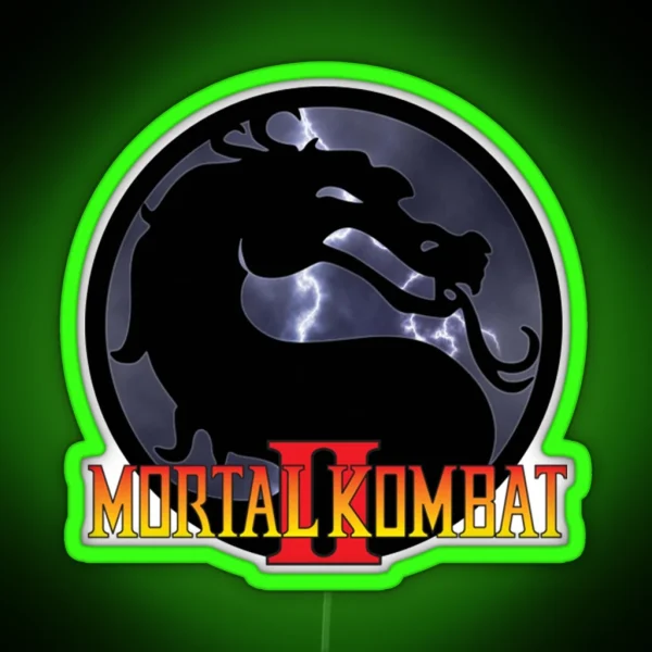 Mortal Kombat II RGB Neon Sign
