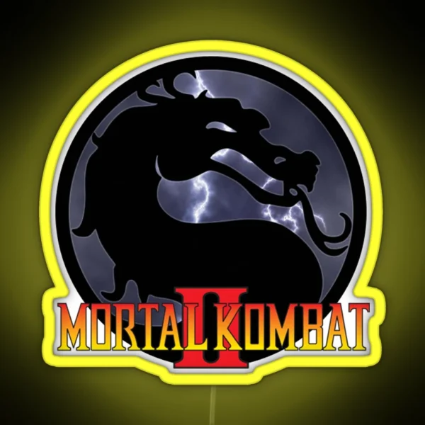 Mortal Kombat II RGB Neon Sign