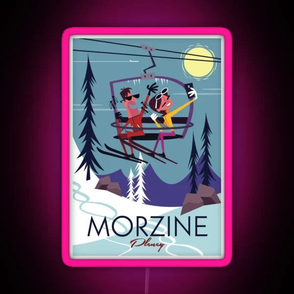 Morzine Poster RGB Neon Sign