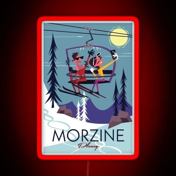 Morzine Poster RGB Neon Sign