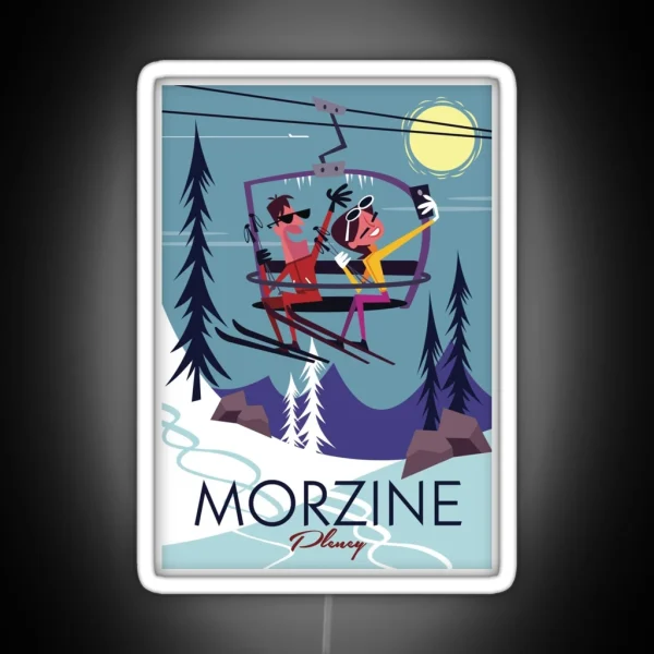 Morzine Poster RGB Neon Sign