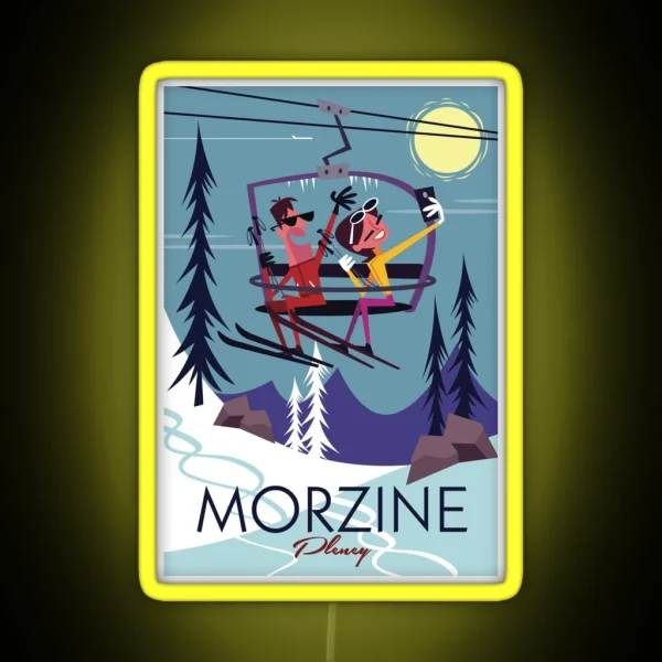 Morzine Poster RGB Neon Sign