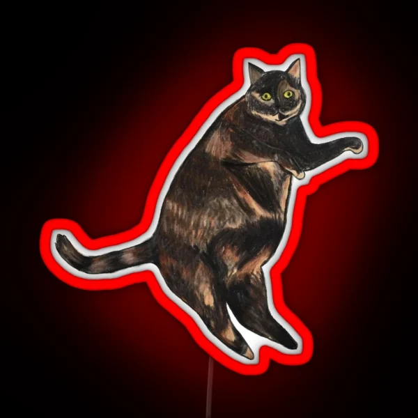 Mosaic The Cat RGB Neon Sign
