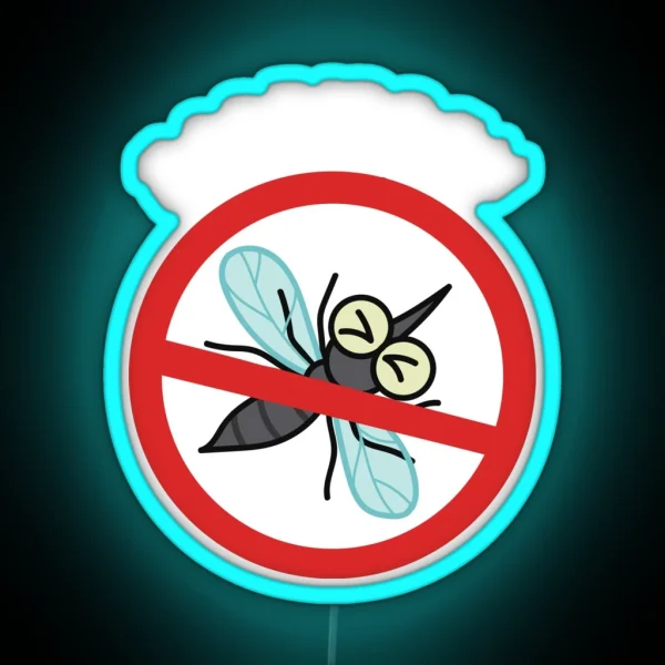 Mosquito Net Forbidden RGB Neon Sign