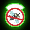 Forbidden Mosquito Net Neon Sign in Green