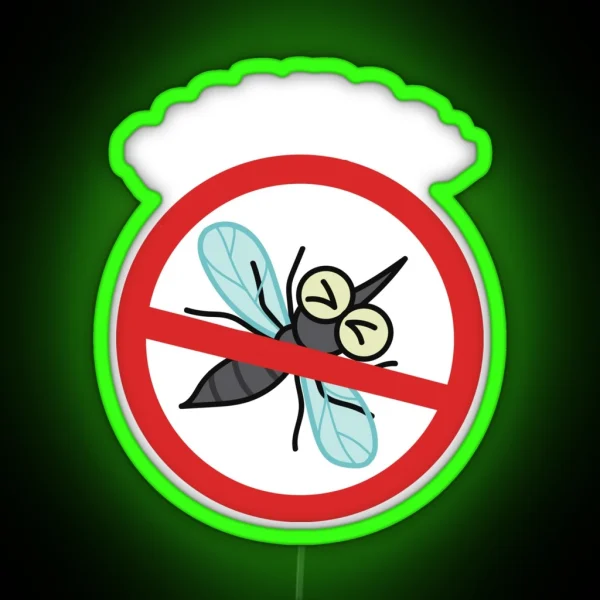 Mosquito Net Forbidden RGB Neon Sign