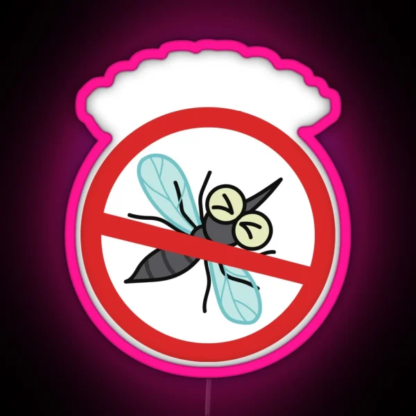 Mosquito Net Forbidden RGB Neon Sign