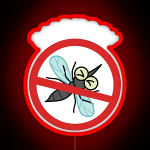 Mosquito Net Forbidden RGB Neon Sign