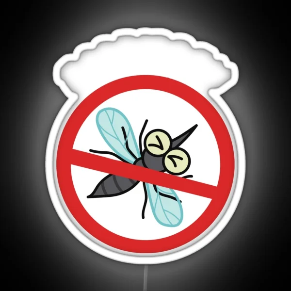 Mosquito Net Forbidden RGB Neon Sign