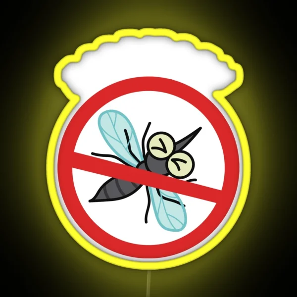 Mosquito Net Forbidden RGB Neon Sign