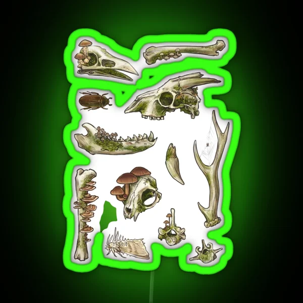 Moss Bones RGB Neon Sign