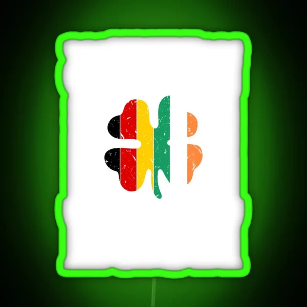 Mostly German And A Wee Bit Irish Mixed RGB Neon Sign