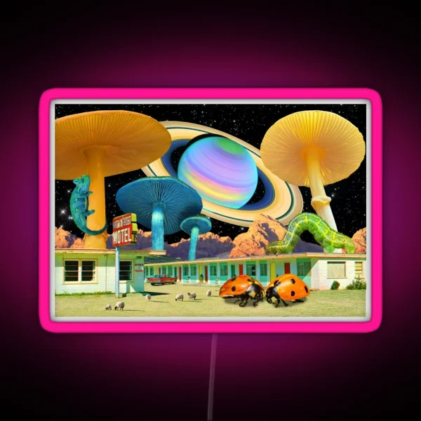 Motel Crazy RGB Neon Sign