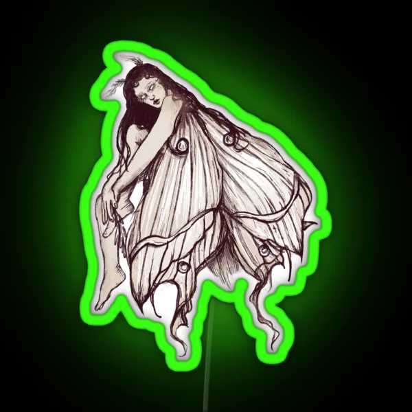 Moth Fairy RGB Neon Sign