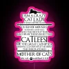 mother of cats catlesi design neon sign vibrant rgb pink