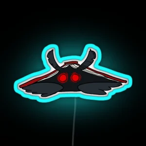 Mothman Hiding Under A Book RGB Neon Sign