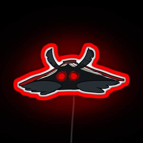 Mothman Hiding Under A Book RGB Neon Sign