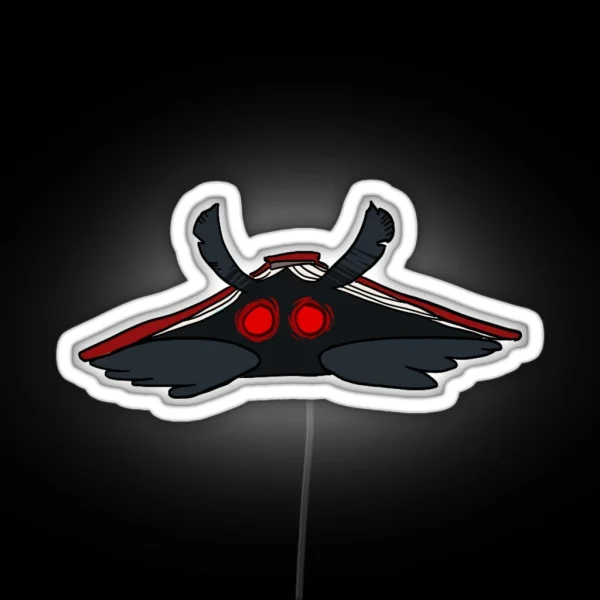 Mothman Hiding Under A Book RGB Neon Sign