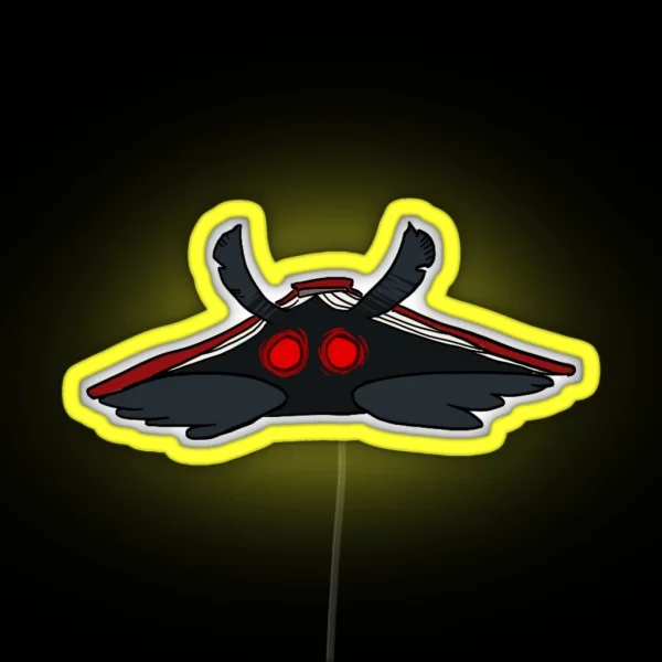 Mothman Hiding Under A Book RGB Neon Sign