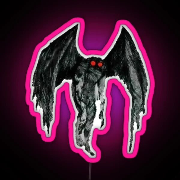 Mothman RGB Neon Sign