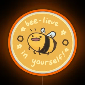 Motivational Bee RGB Neon Sign