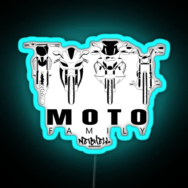 Moto Family RGB Neon Sign