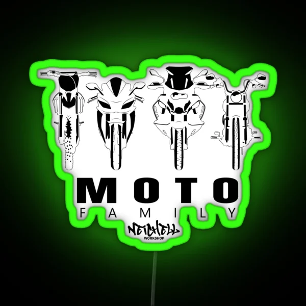 Moto Family RGB Neon Sign