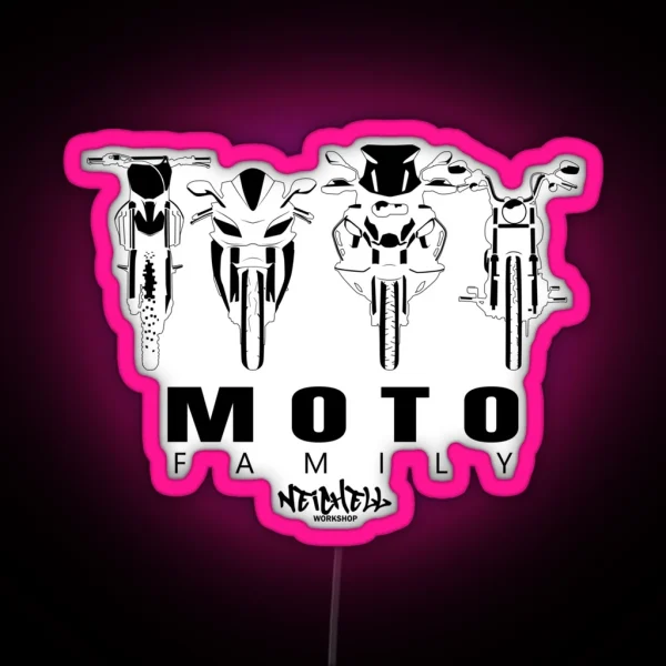Moto Family RGB Neon Sign