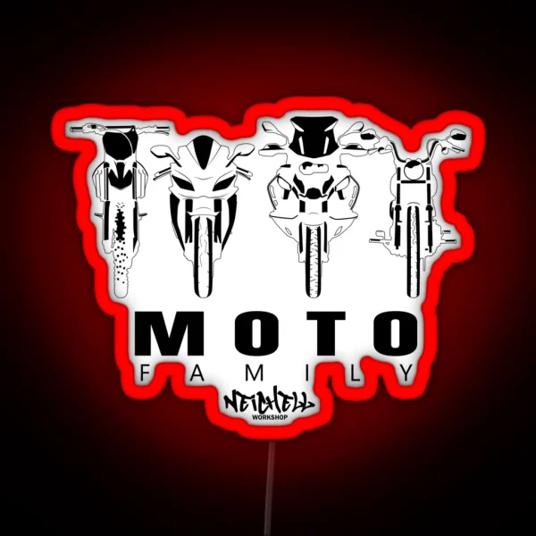 Moto Family RGB Neon Sign