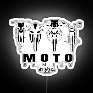 Moto Family RGB Neon Sign