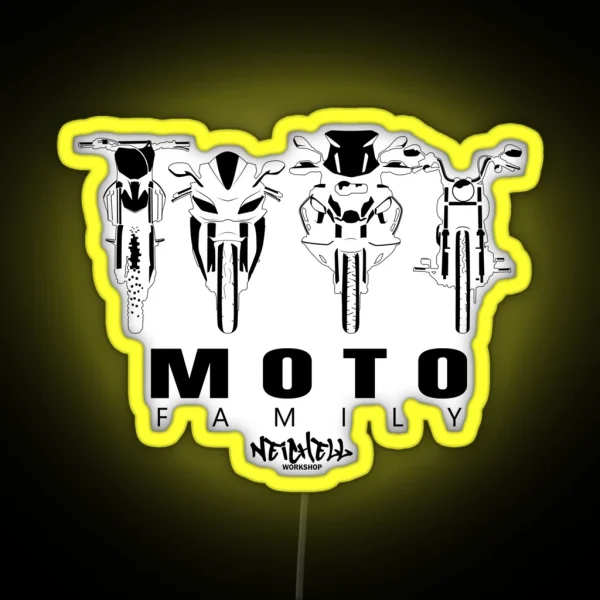 Moto Family RGB Neon Sign