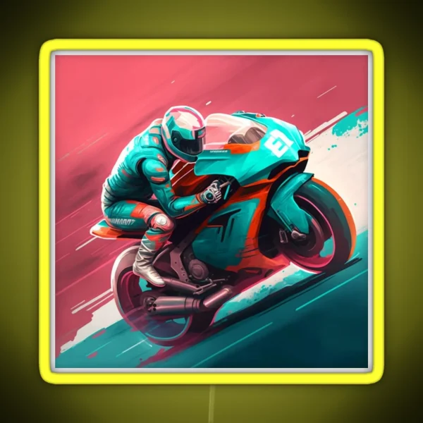 Moto GP 1 RGB Neon Sign