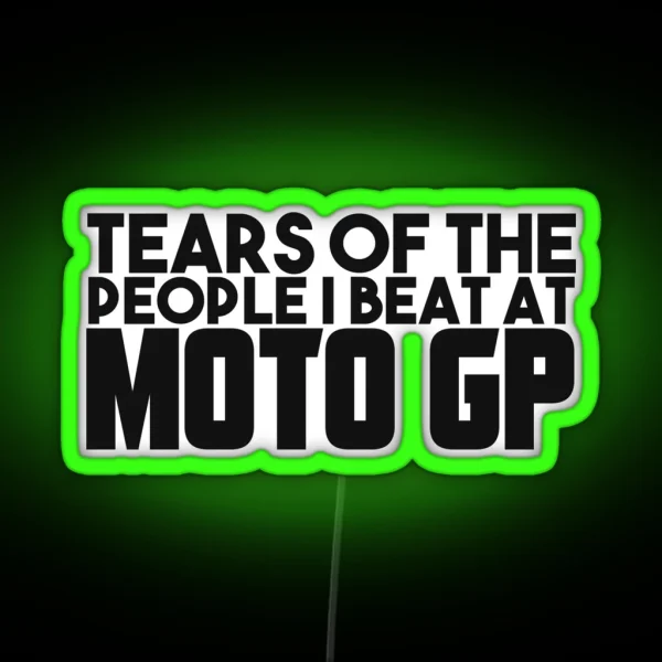 MOTO GP Dad RGB Neon Sign