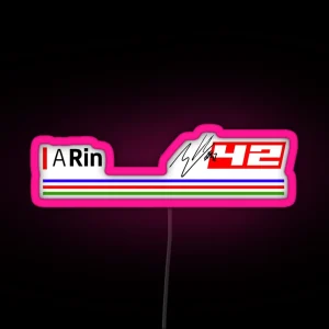 Moto GP Racing Alex Rins 42 RGB Neon Sign