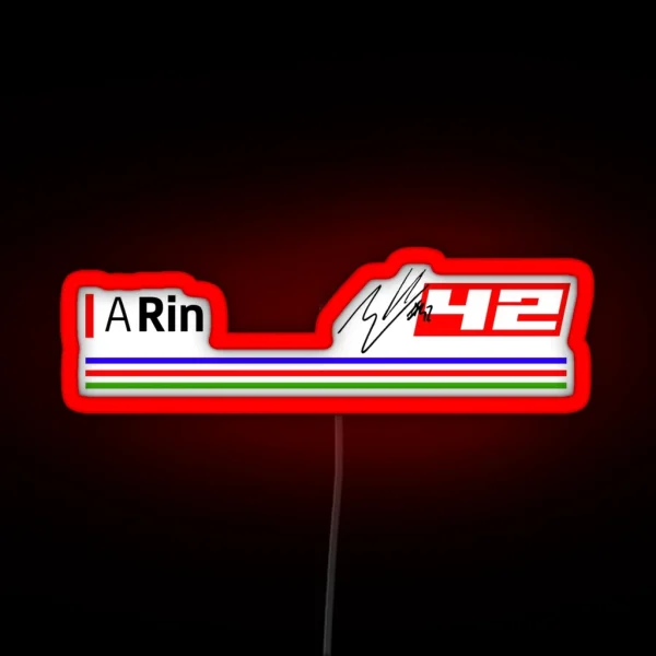 Moto GP Racing Alex Rins 42 RGB Neon Sign