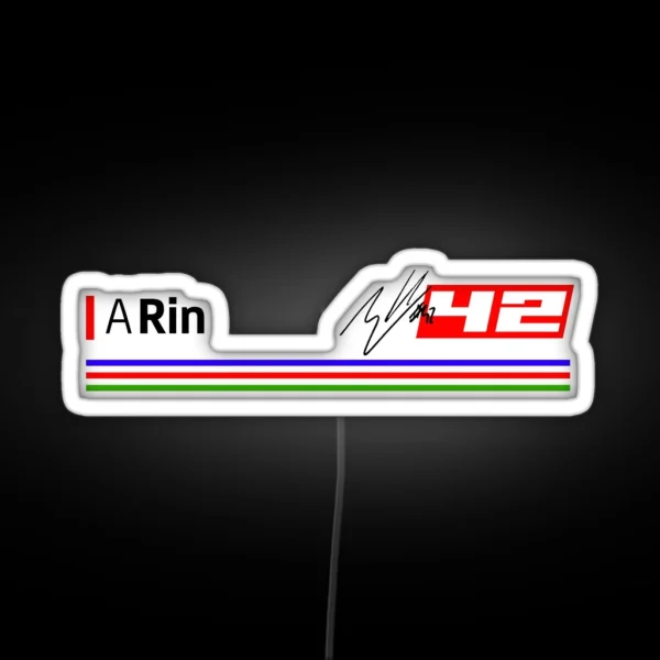 Moto GP Racing Alex Rins 42 RGB Neon Sign