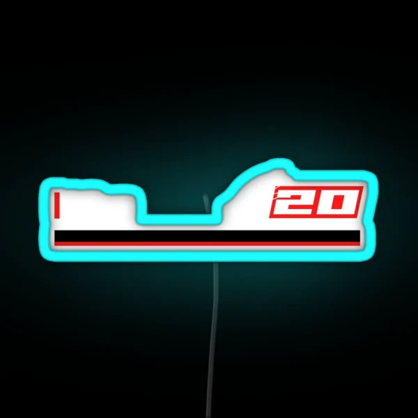 Moto GP Racing Fabio Quartararo 20 RGB Neon Sign