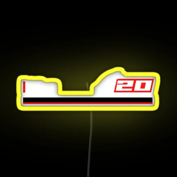 Moto GP Racing Fabio Quartararo 20 RGB Neon Sign