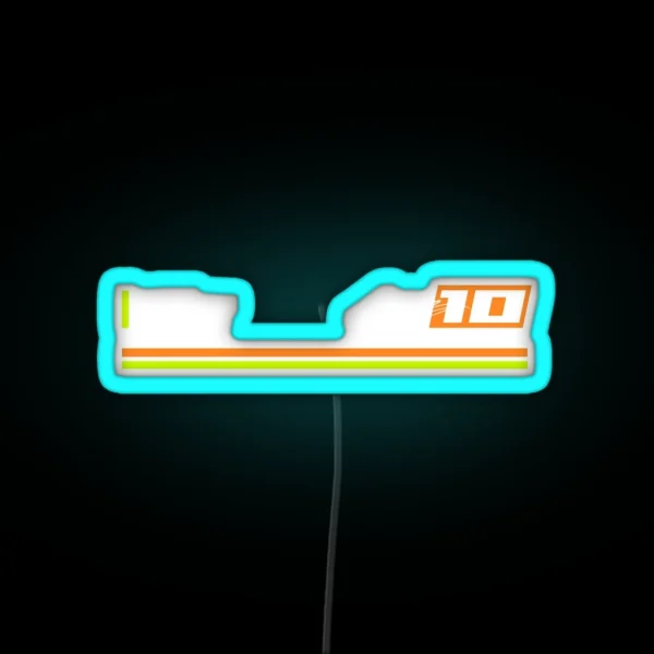Moto GP Racing Luca Marini 10 RGB Neon Sign