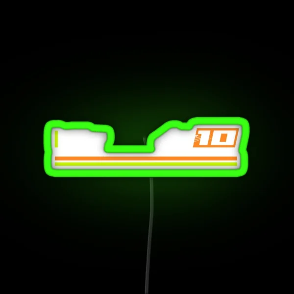 Moto GP Racing Luca Marini 10 RGB Neon Sign