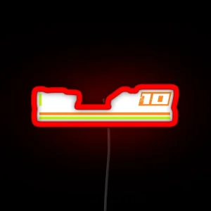 Moto GP Racing Luca Marini 10 RGB Neon Sign