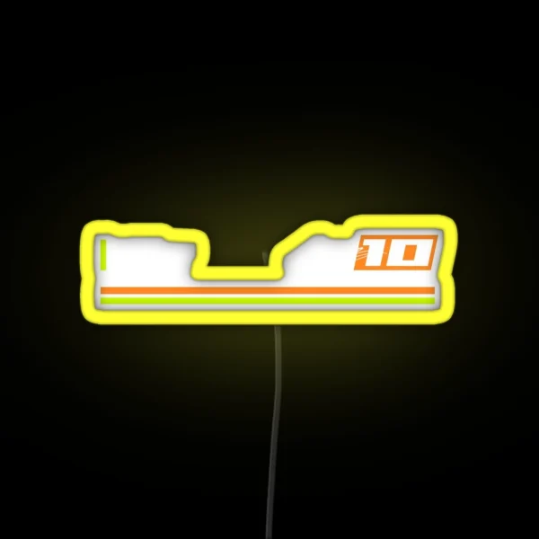 Moto GP Racing Luca Marini 10 RGB Neon Sign