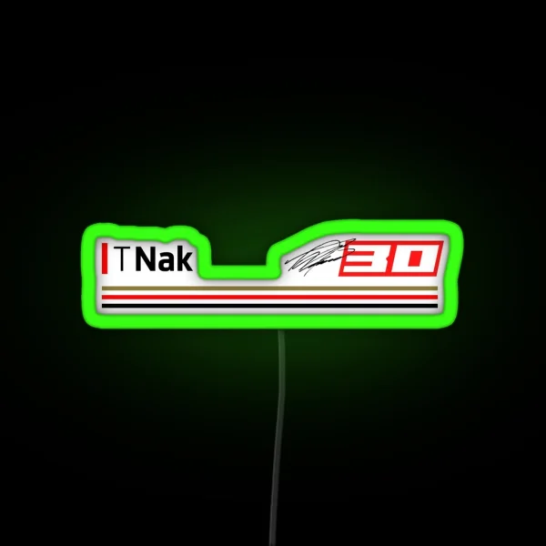 Moto GP Racing Takaaki Nakagami 30 RGB Neon Sign