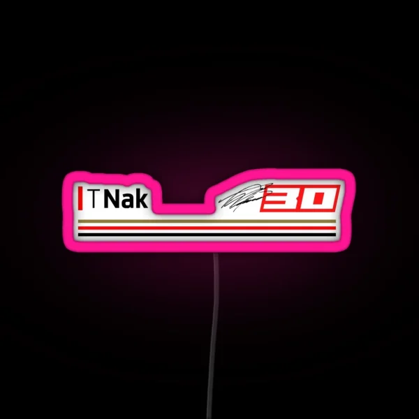 Moto GP Racing Takaaki Nakagami 30 RGB Neon Sign