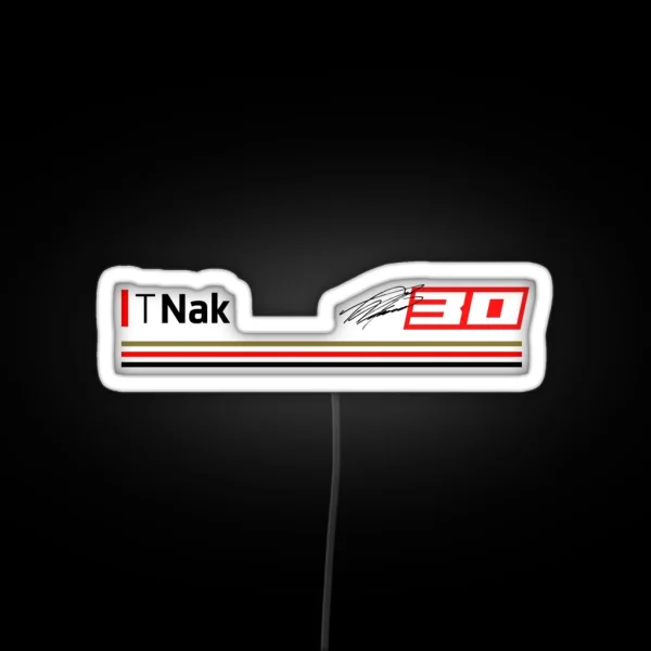 Moto GP Racing Takaaki Nakagami 30 RGB Neon Sign