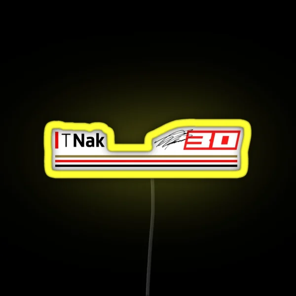 Moto GP Racing Takaaki Nakagami 30 RGB Neon Sign
