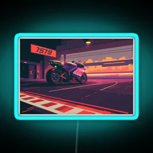 Moto GP RGB Neon Sign