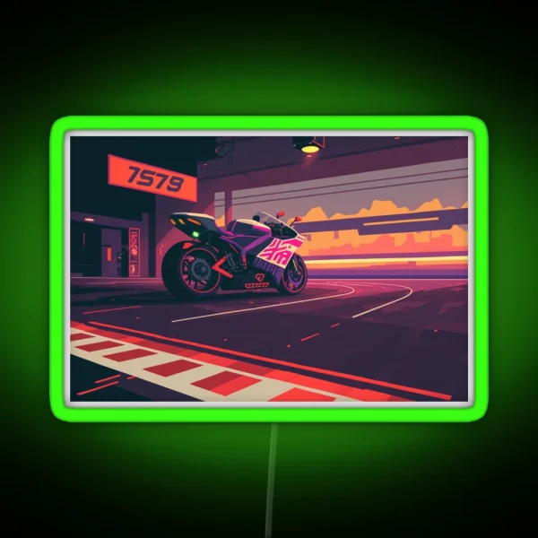 Moto GP RGB Neon Sign