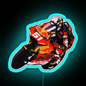 Moto Gp Rider RGB Neon Sign