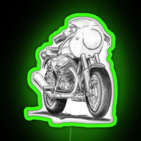 Moto Guzzi Mk1 Le Mans RGB Neon Sign